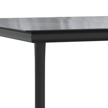 Set De Muebles Jardín 5 Pzas Con Cojines Ratán Sintético Negro