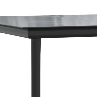 Set De Muebles Jardín 5 Pzas Con Cojines Ratán Sintético Negro