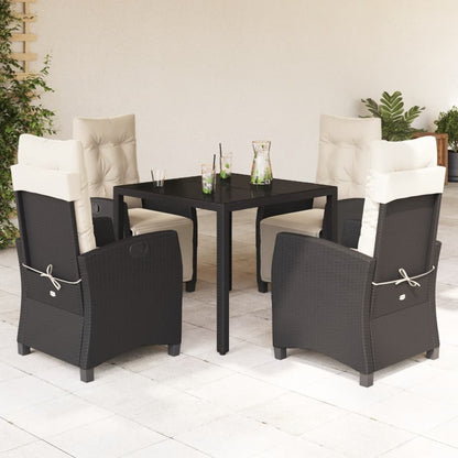 Set De Comedor De Jardín 7 Pzas Y Cojines Ratán Sintético