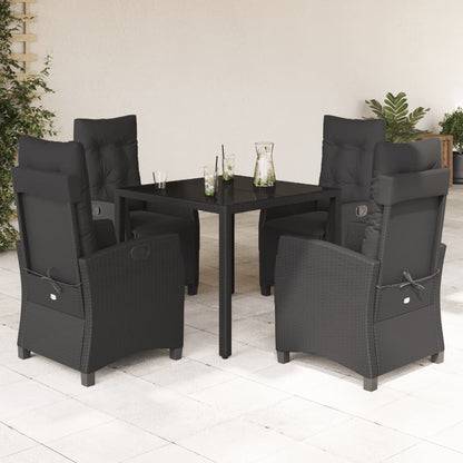 Set De Comedor De Jardín 7 Pzas Y Cojines Ratán Sintético