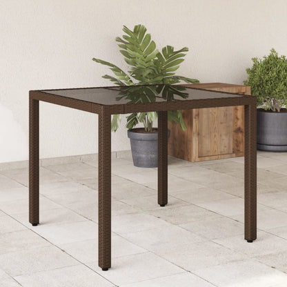 Mesa De Jardín Superficie Madera Acacia Ratán