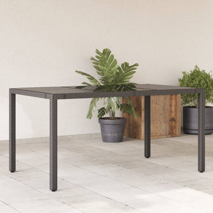 Mesa De Jardín Superficie Madera Acacia Ratán