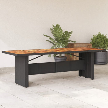 Mesa De Jardín Superficie Madera Acacia Ratán
