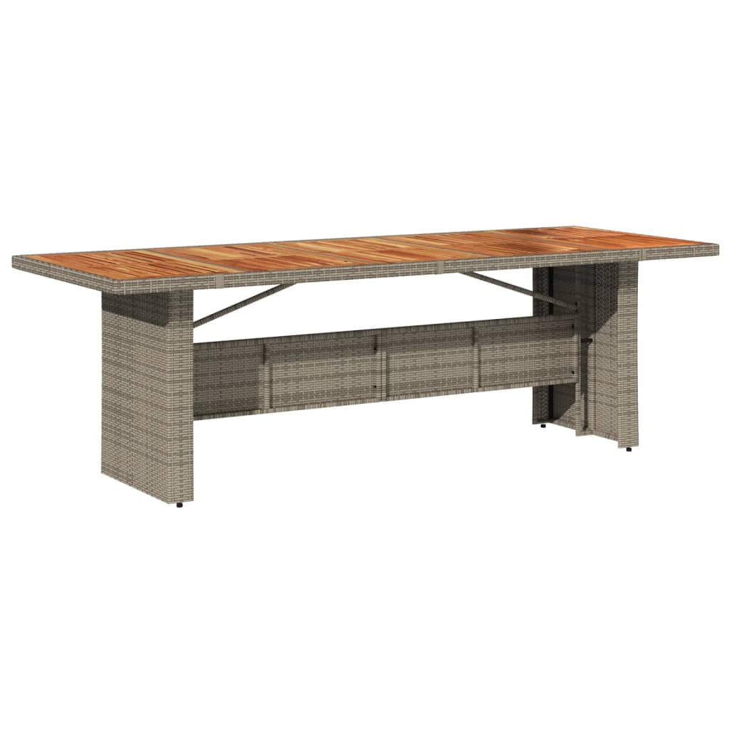 Mesa De Jardín Superficie Madera Acacia Ratán