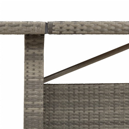 Mesa De Jardín Superficie Madera Acacia Ratán