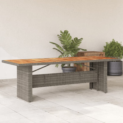 Mesa De Jardín Superficie Madera Acacia Ratán