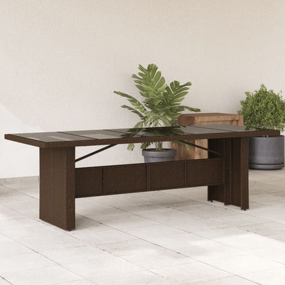 Mesa De Jardín Superficie Madera Acacia Ratán