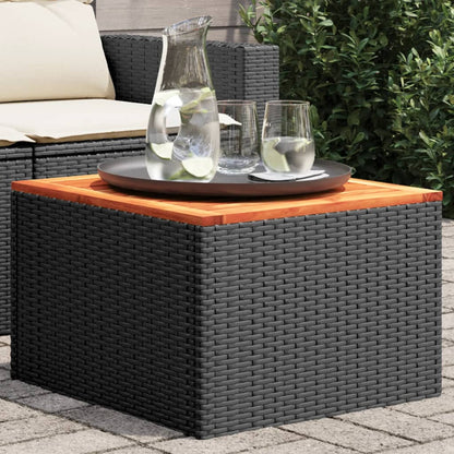 Mesa De Jardín Superficie Ratán Pe 55X55X37 Cm