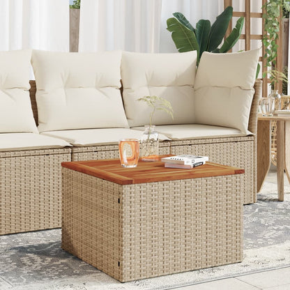 Mesa De Jardín Superficie Ratán Pe 55X55X37 Cm