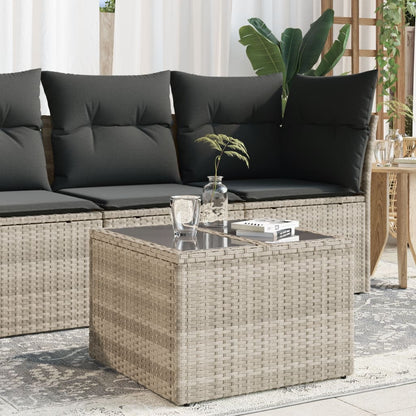 Mesa De Jardín Superficie Ratán Pe 55X55X37 Cm