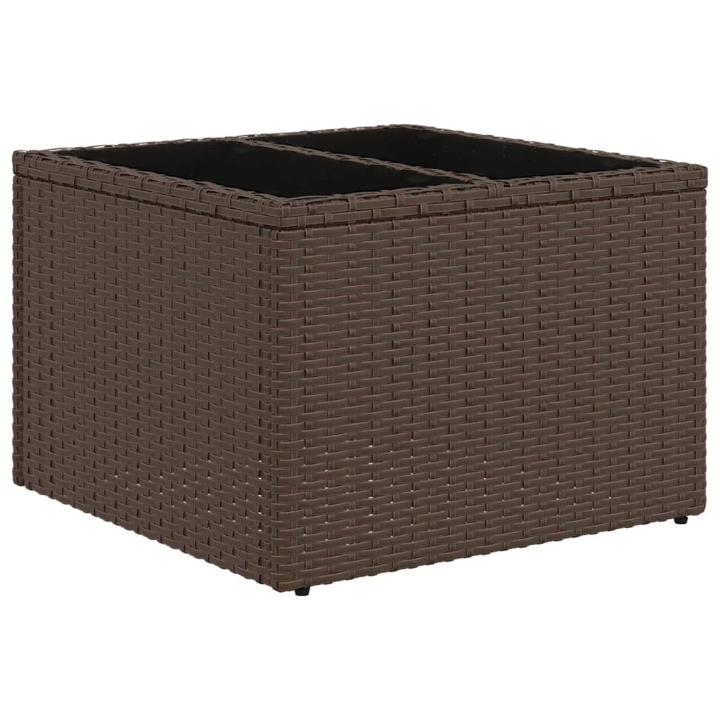 Mesa De Jardín Superficie Ratán Pe 55X55X37 Cm
