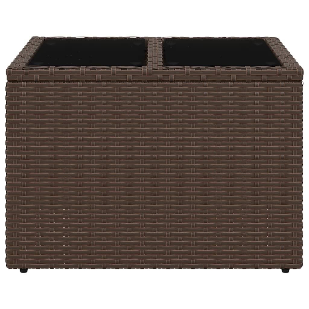 Mesa De Jardín Superficie Ratán Pe 55X55X37 Cm