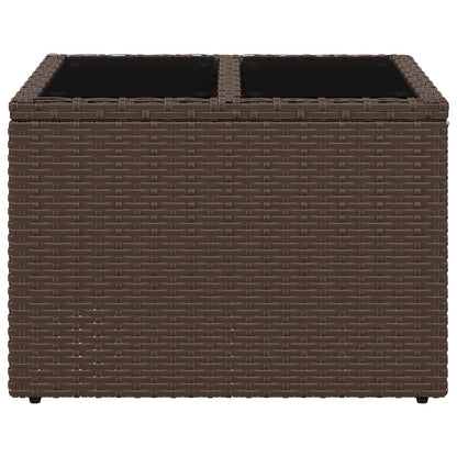 Mesa De Jardín Superficie Ratán Pe 55X55X37 Cm