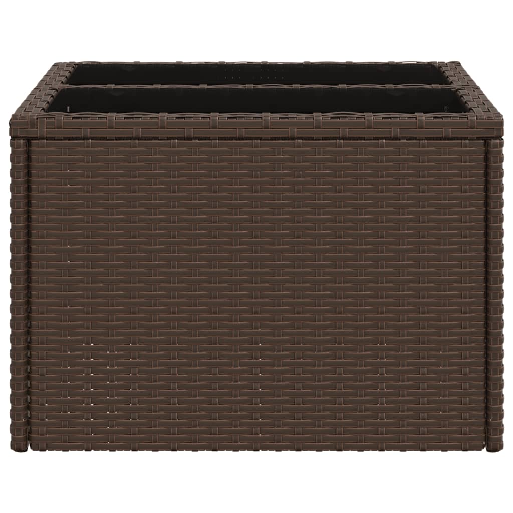 Mesa De Jardín Superficie Ratán Pe 55X55X37 Cm