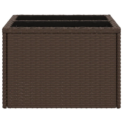 Mesa De Jardín Superficie Ratán Pe 55X55X37 Cm