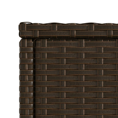 Mesa Auxiliar Jardín Tapa Vidrio Ratán Pe 58X27,5X55 Cm