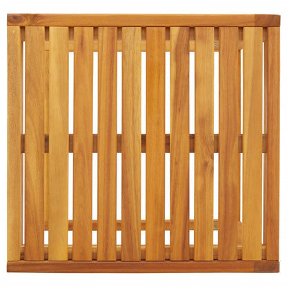 Mesa En Forma De C Madera Maciza De Acacia 42X40X50 Cm