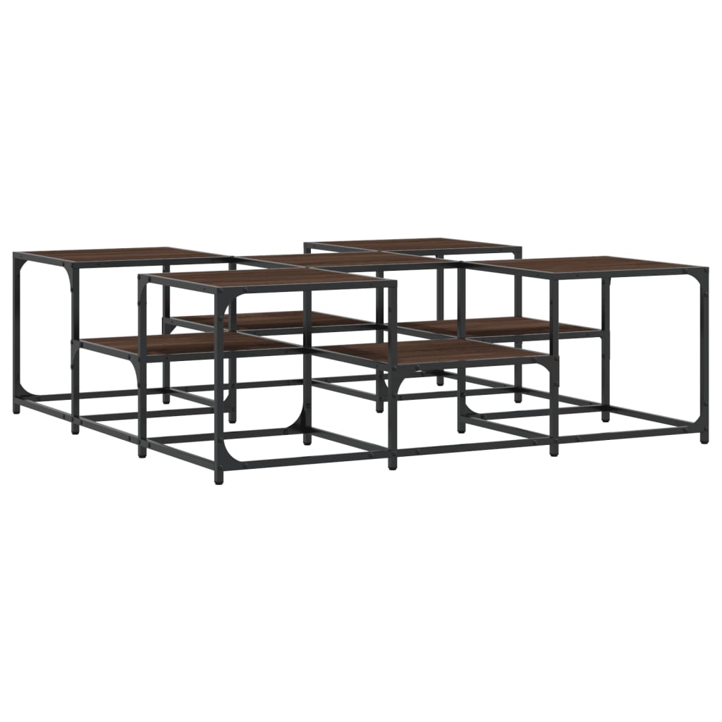 Mesa De Centro Madera De Ingeniería Roble Marrón