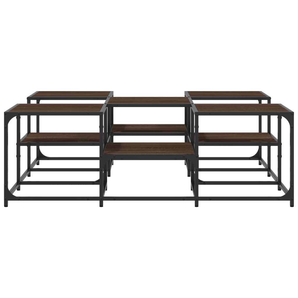 Mesa De Centro Madera De Ingeniería Roble Marrón