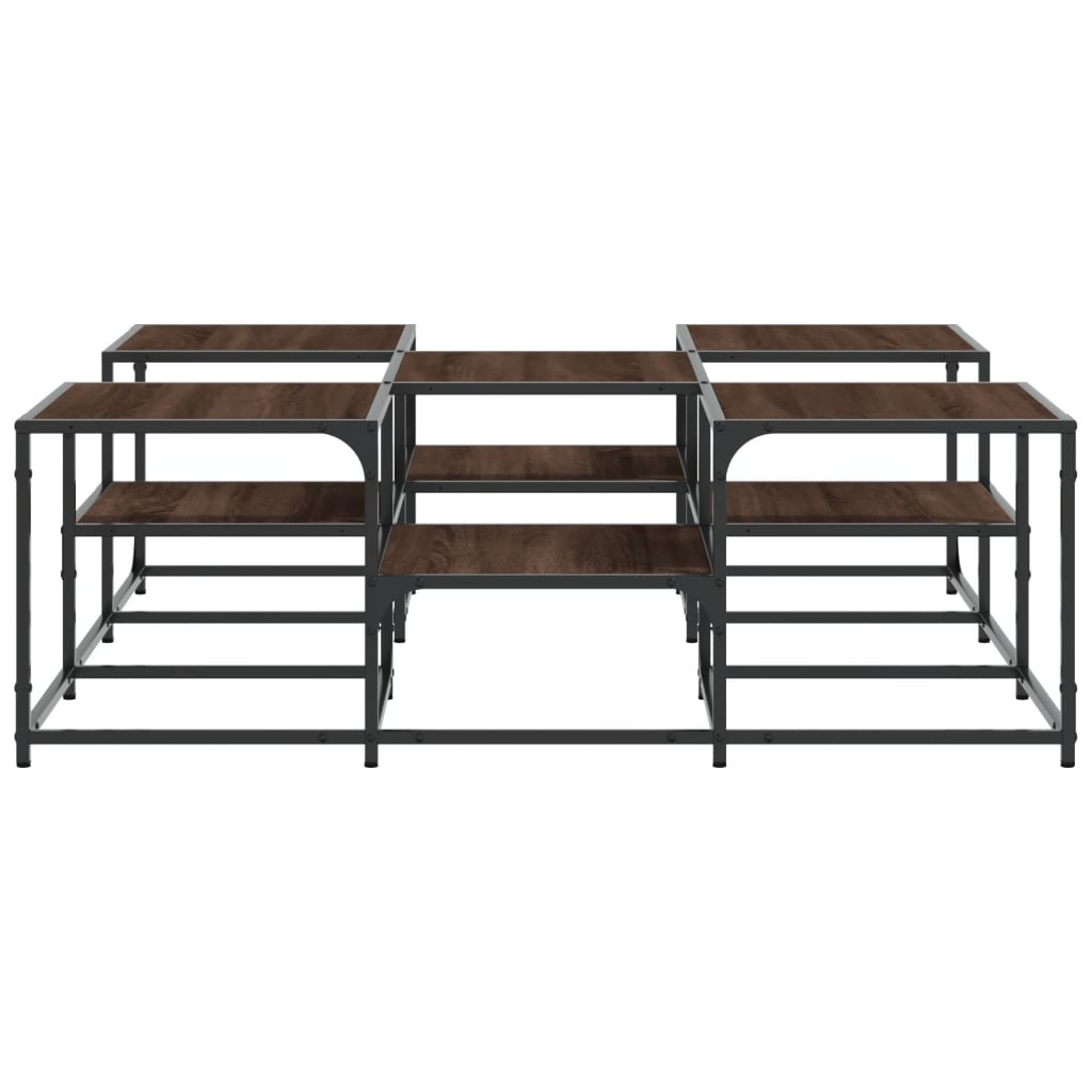 Mesa De Centro Madera De Ingeniería Roble Marrón