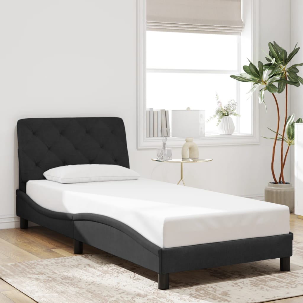 Estructura De Cama Sin Colchón Terciopelo