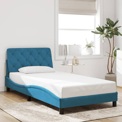 Estructura De Cama Sin Colchón Terciopelo