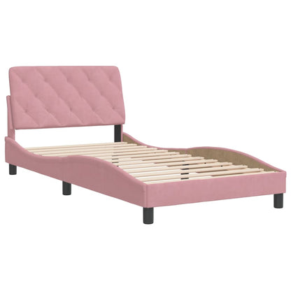 Estructura De Cama Sin Colchón Terciopelo