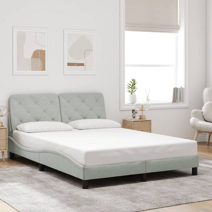 Estructura De Cama Sin Colchón Terciopelo