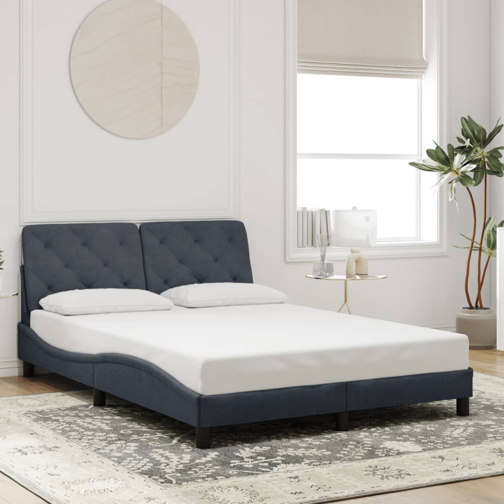 Estructura De Cama Sin Colchón Terciopelo