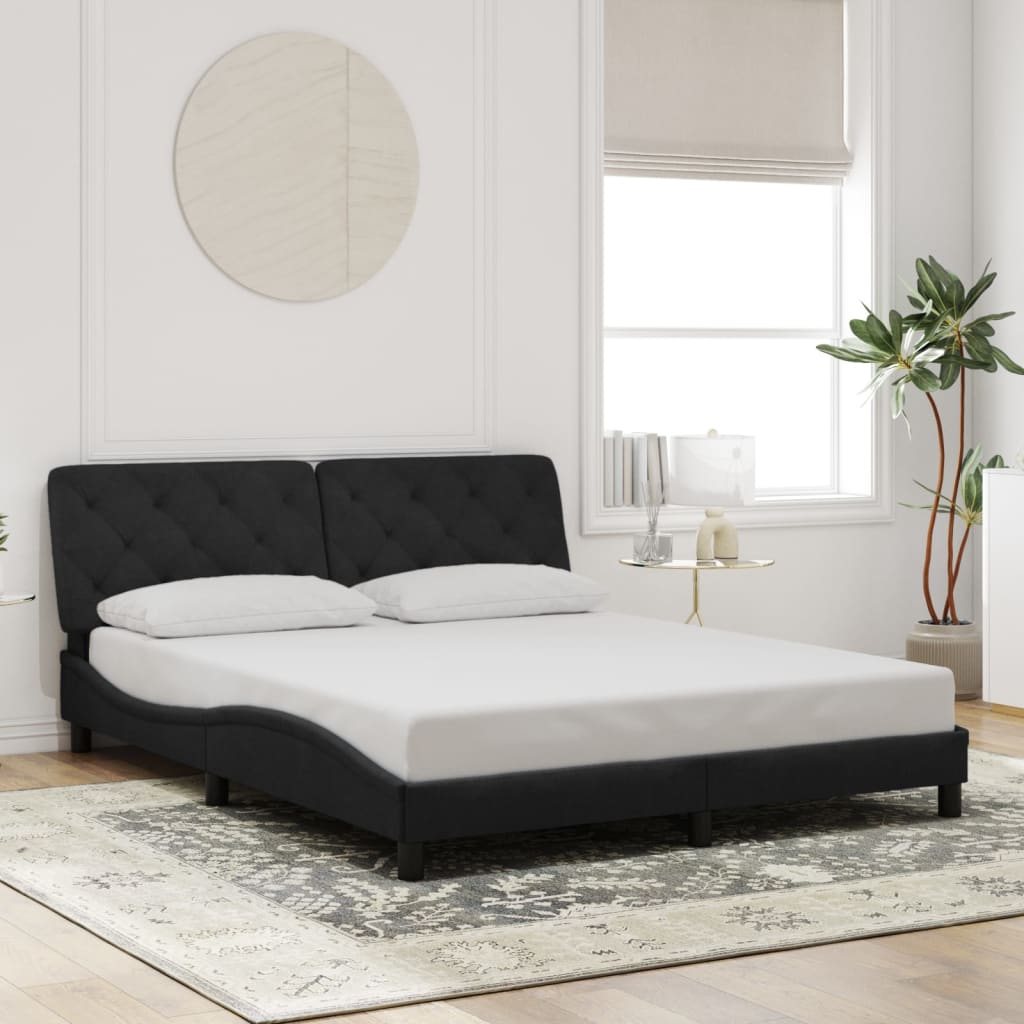 Estructura De Cama Sin Colchón Terciopelo