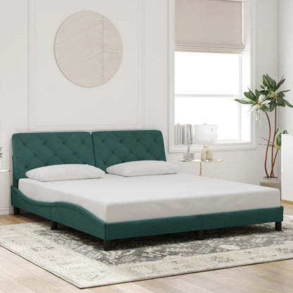 Estructura De Cama Sin Colchón Terciopelo