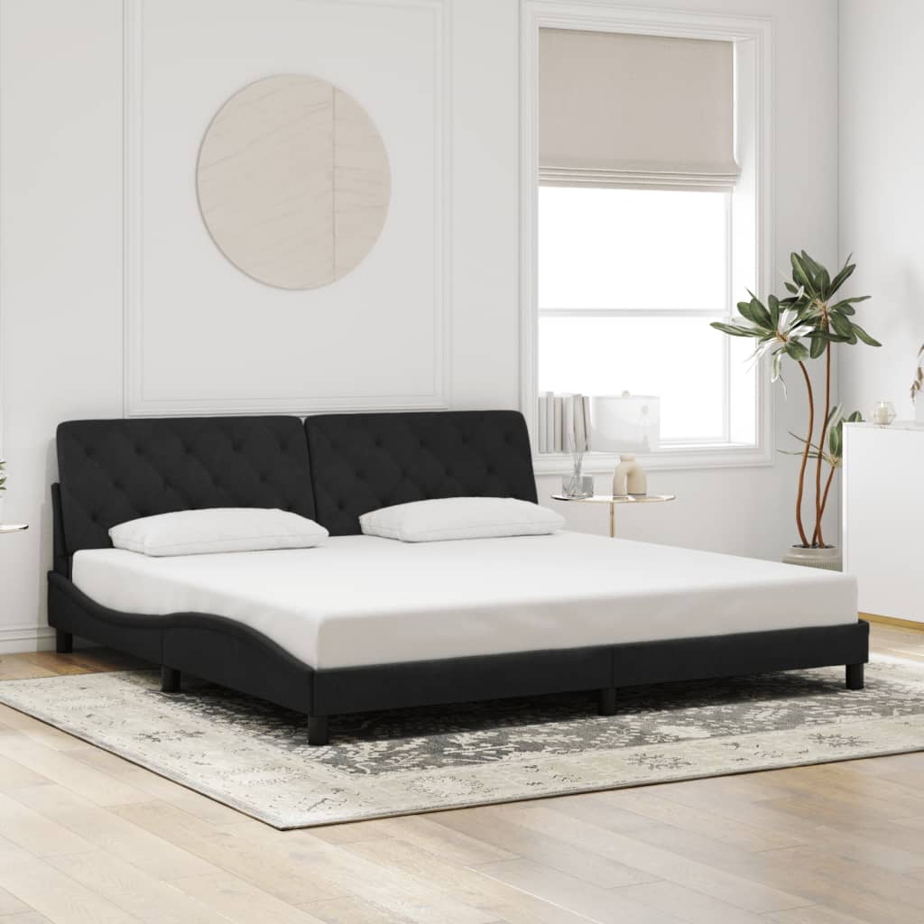 Estructura De Cama Sin Colchón Terciopelo
