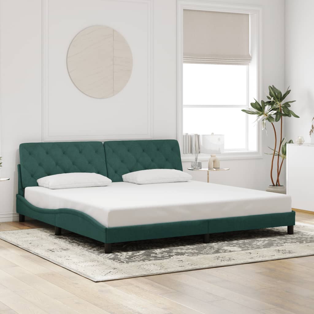 Estructura De Cama Sin Colchón Terciopelo