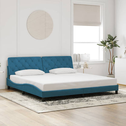Estructura De Cama Sin Colchón Terciopelo
