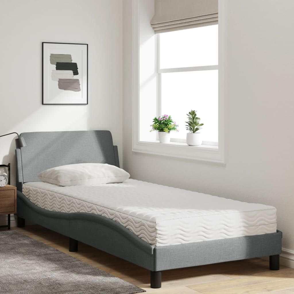 Cama Con Colchón Dover Tela