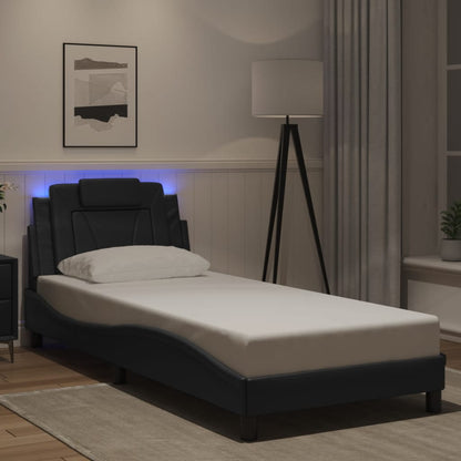 Estructura De Cama Viana Con Led Sin Colchón