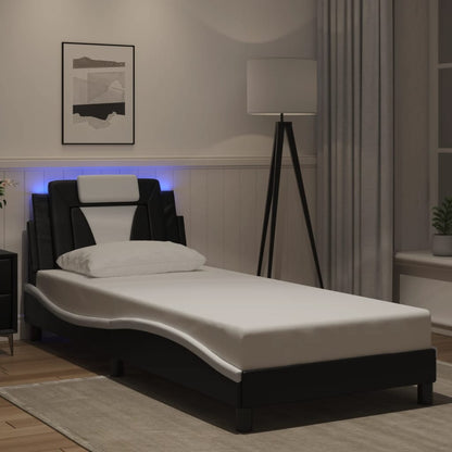 Estructura De Cama Viana Con Led Sin Colchón