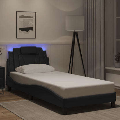 Estructura De Cama Viana Con Led Sin Colchón