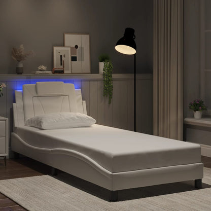 Estructura De Cama Viana Con Led Sin Colchón