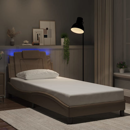 Estructura De Cama Viana Con Led Sin Colchón