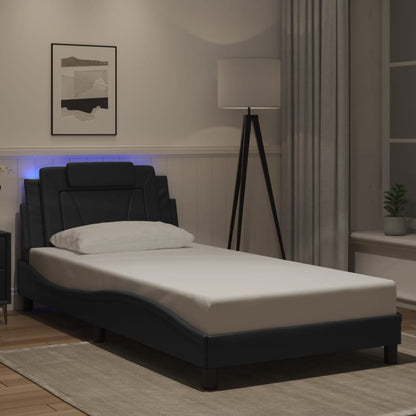 Estructura De Cama Viana Con Led Sin Colchón