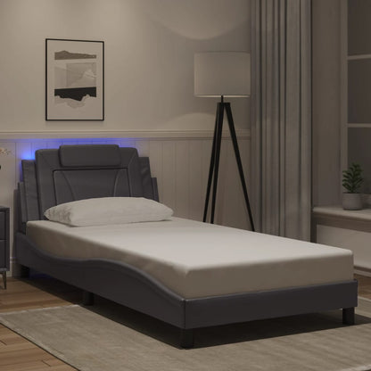 Estructura De Cama Viana Con Led Sin Colchón