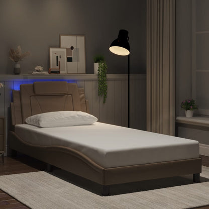 Estructura De Cama Viana Con Led Sin Colchón