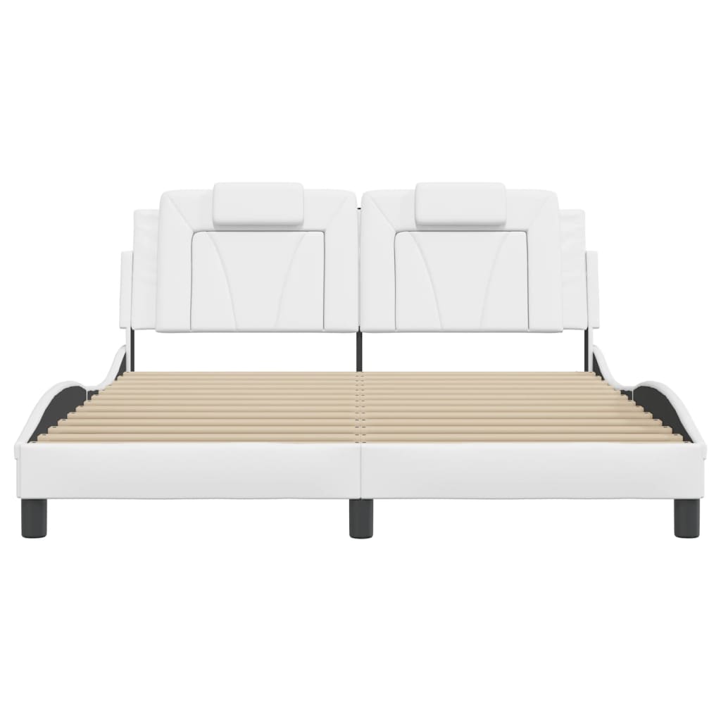 Estructura De Cama Viana Con Led Sin Colchón