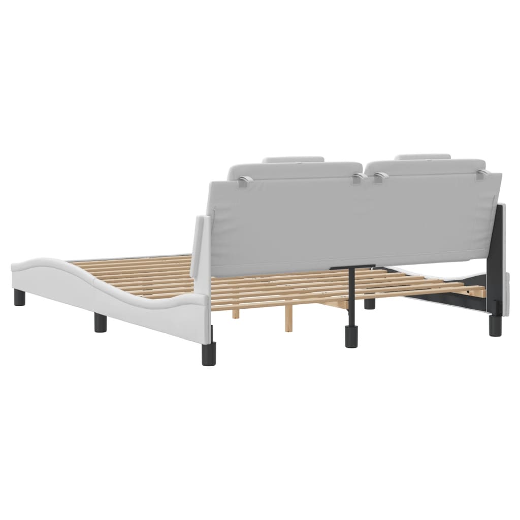 Estructura De Cama Viana Con Led Sin Colchón