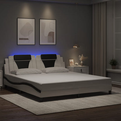 Estructura De Cama Viana Con Led Sin Colchón