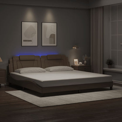 Estructura De Cama Viana Con Led Sin Colchón