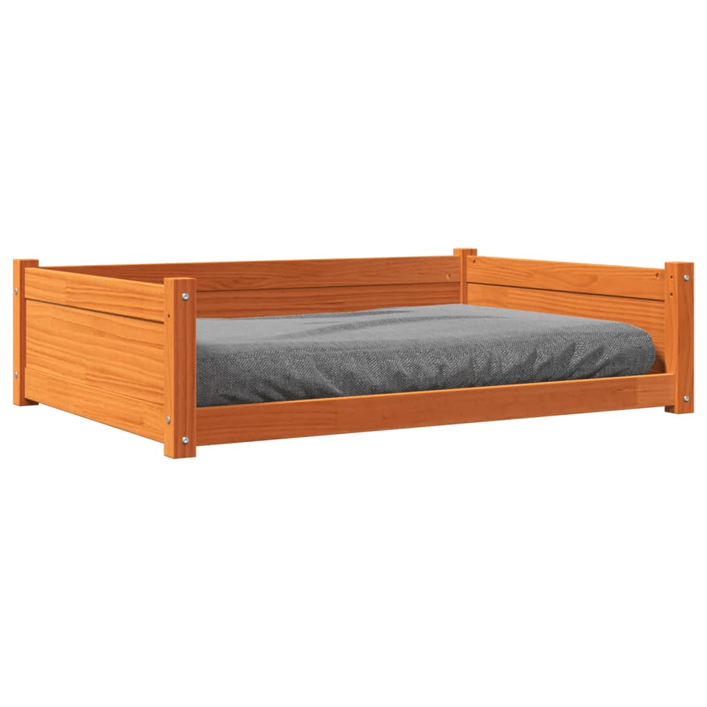 Cama Para Perros Madera De Pino 105,5X75,5X28 Cm