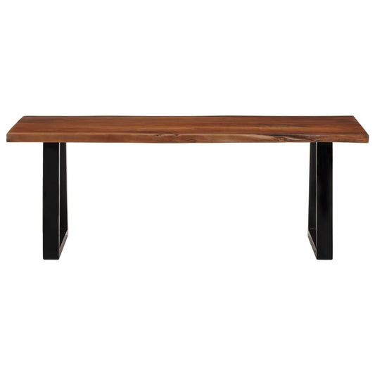 Mesa De Centro Madera Maciza De Acacia