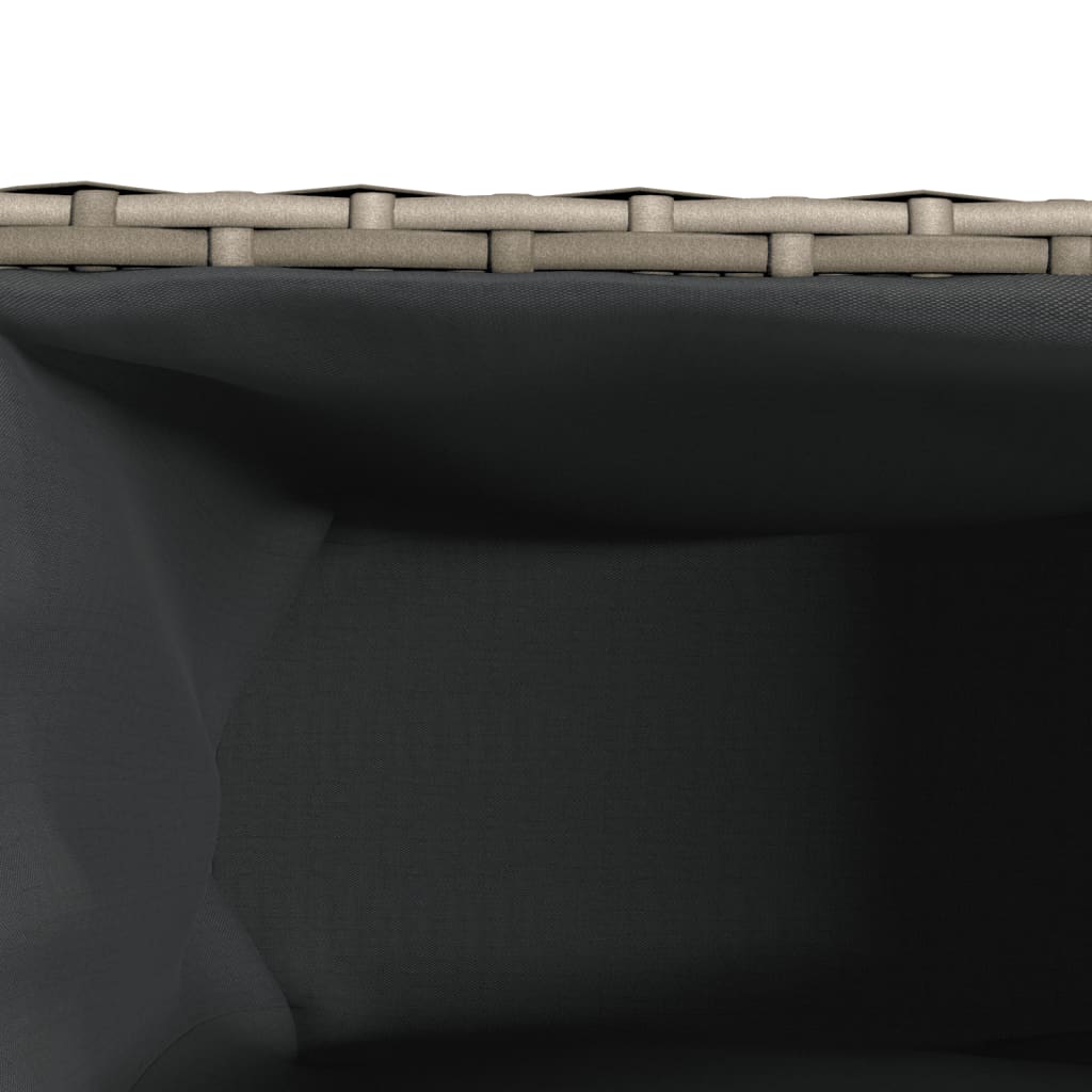Jardineras Con 2 Maceteros 2 Uds Ratán Pe 90X20X40 Cm